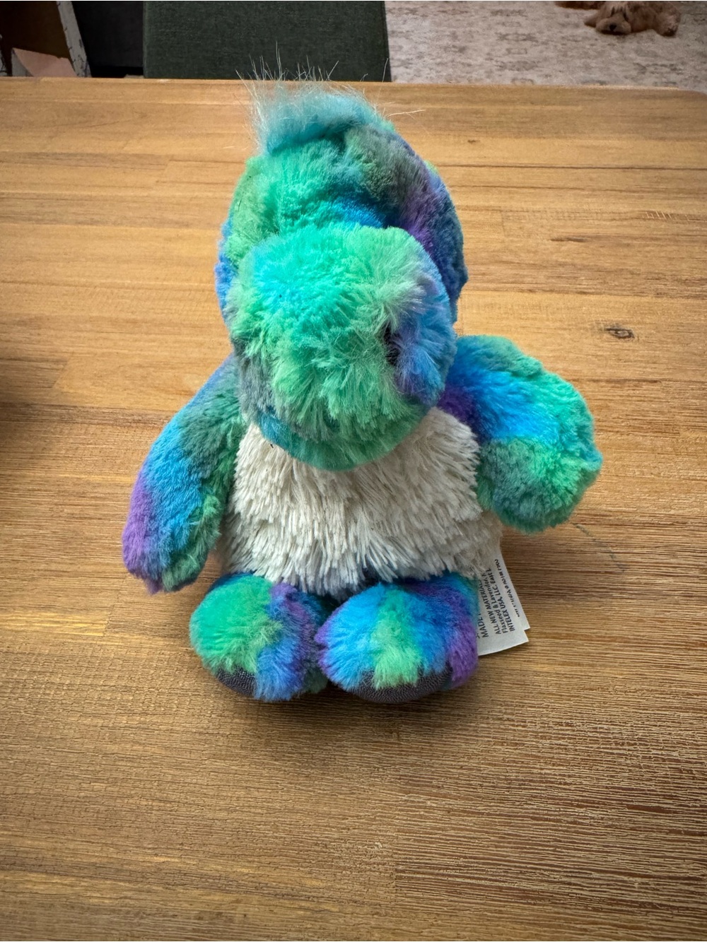Warmies Plush tie-dye dinosaur Stuffed Animal